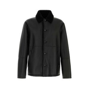 Jil Sander Men Black Shearling Jacket